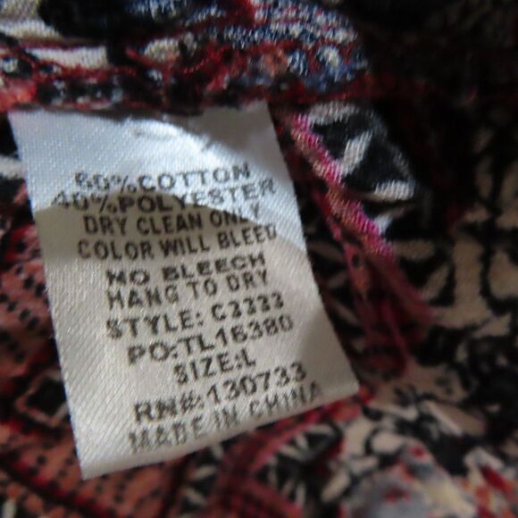 Umgee Mini Dress Large Multicolor Sleeveless Colorful Boho Geometric Pullover - Picture 7 of 10